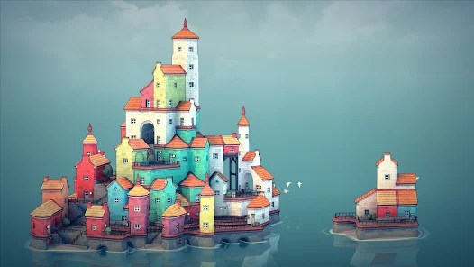  An idyllic island town with curvy streets, colorful houses, and serene canals built in Townscaper.