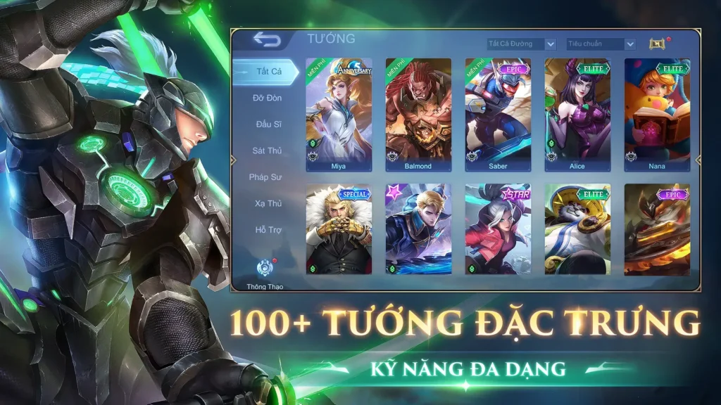 A thrilling 5v5 battle in Mobile Legends: Bang Bang, showcasing various heroes in action on a vibrant battlefield.